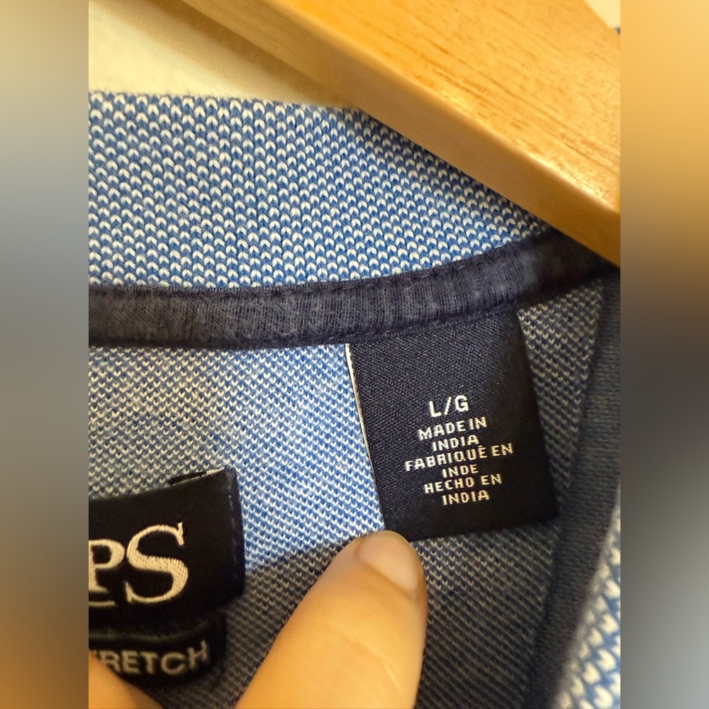Chaps Blue Polo - Picture 2 of 4